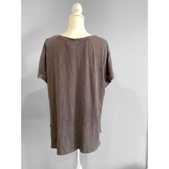 FRYE womens‎ cuffed guitar T Shirt M - Picture 2 of 3